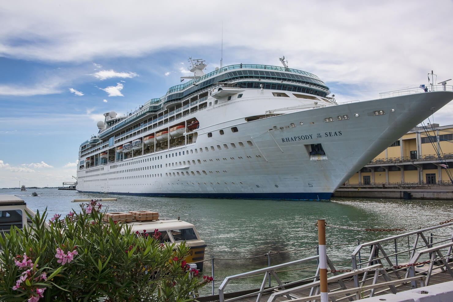 Cruise Ship Anchored in Port Venice, Italy