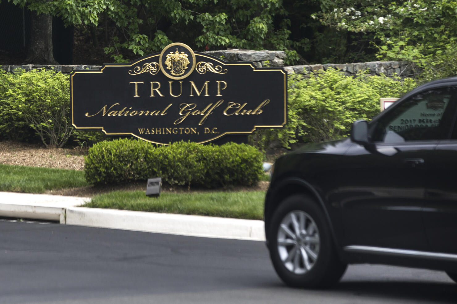 Trump Visits Golf Club in Sterling, Virginia