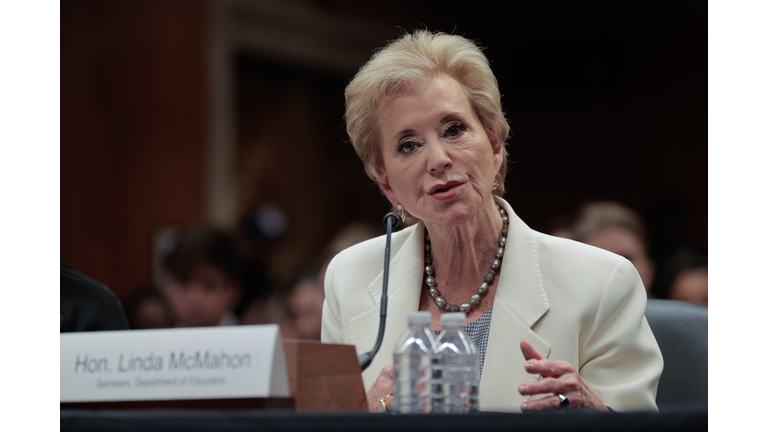 Education Secretary Linda McMahon Testifies In Senate Hearing On 2026 Budget
