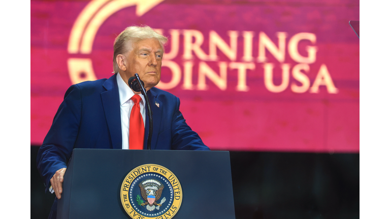 Memorial Service Held For Slain Conservative Activist Charlie Kirk At State Farm Stadium