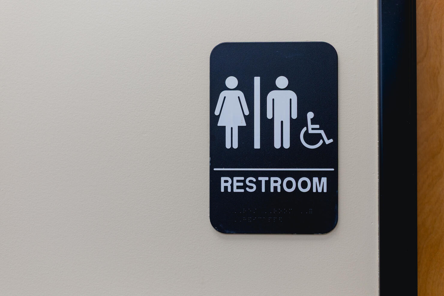 Multi gender restroom sign