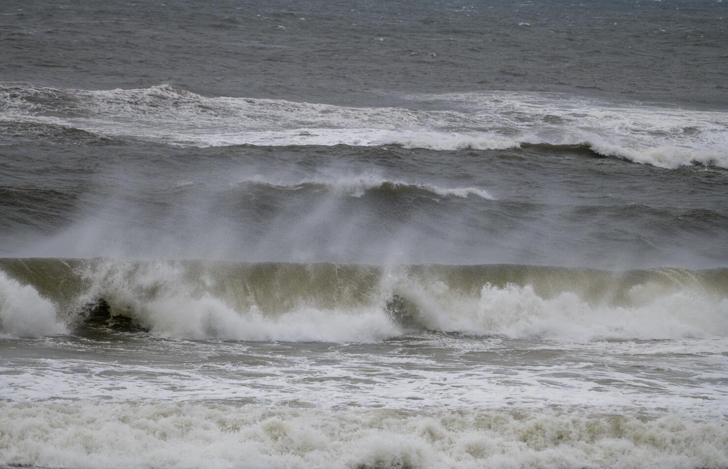 Scenic view of sea waves