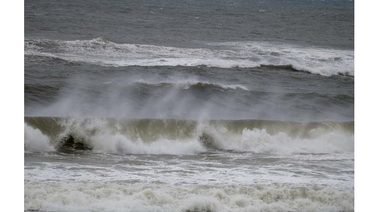 Scenic view of sea waves