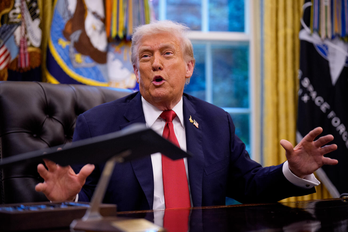 President Trump Signs Executive Order In The Oval Office
