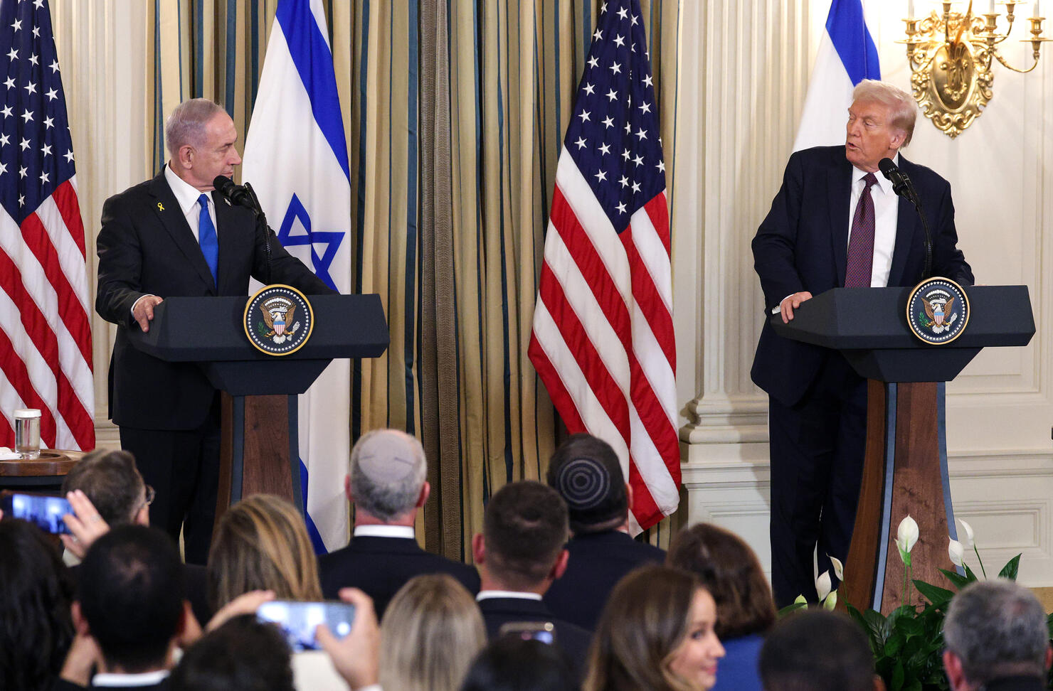 Israel's Benjamin Netanyahu Meets With Trump At The White House