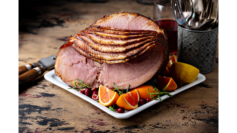 Christmas ham brown sugar glazed