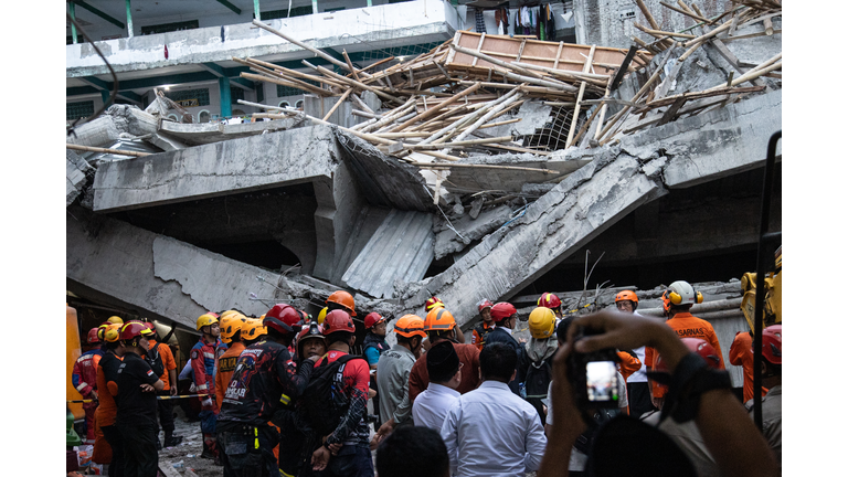 Islamic Boarding School Collapses Trapping Dozens