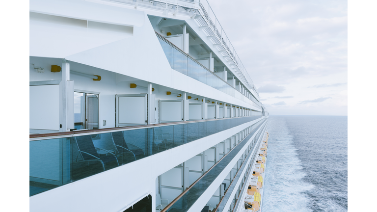 On board of a cruise ship, Mediterranean Sea