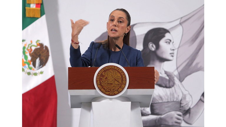 MEXICO-GOVERNMENT-ANNIVERSARY-PRESSER