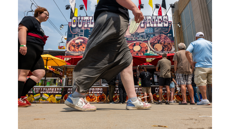 Crowds Gather For The Opening Day Of The Indiana State Fair