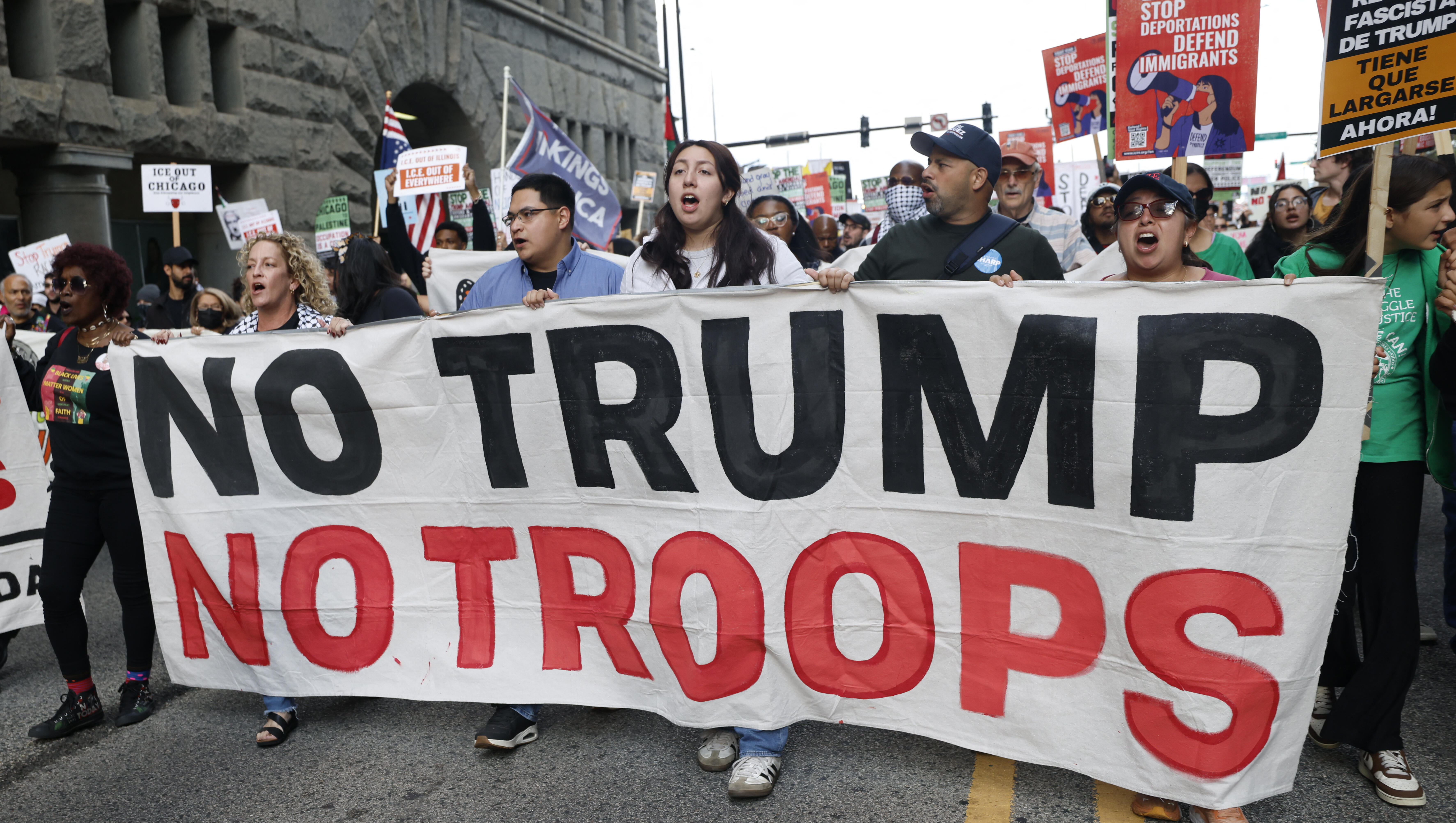 Illinois and Chicago Sue Trump Over National Guard Deployment