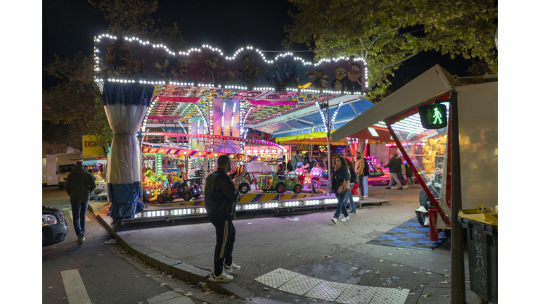 FRANCE-LYON-ILLUSTRATION-FUNFAIR-CAROUSEL