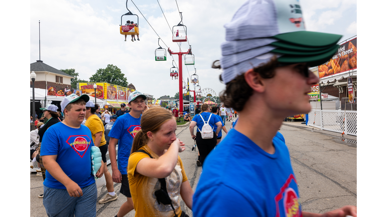 Crowds Gather For The Opening Day Of The Indiana State Fair