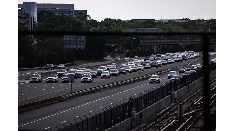 Trump Departs White House For His Golf Club In Virginia