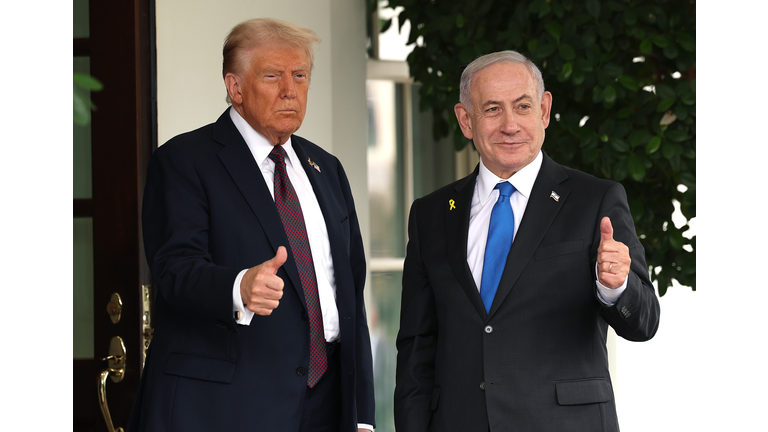 Israel's Benjamin Netanyahu Meets With Trump At The White House