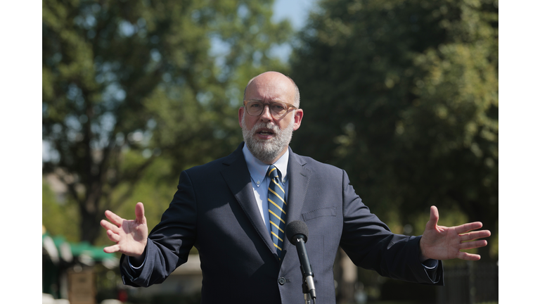 OMB Director Vought Speaks To Media At The White House