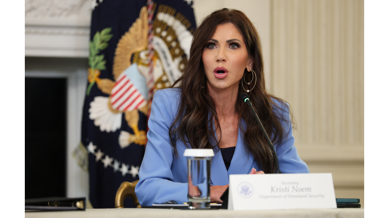 President Trump Holds Roundtable Discussion At The White House On Antifa