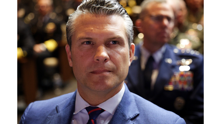 President Trump And Pete Hegseth Address U.S. Senior Military Leaders At Quantico