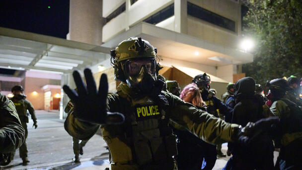 ICE Agents Use Tear Gas To Disperse 'Hostile' Protesters In Chicago