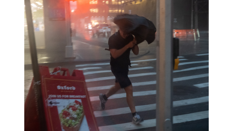 Strong Storms Move Through New York City