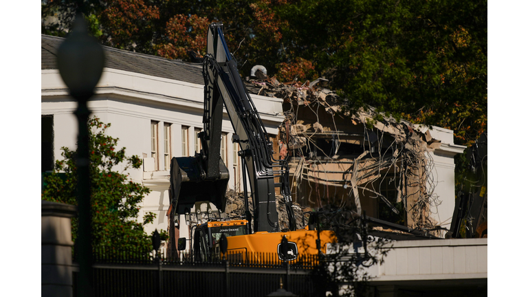 White House East Room Demolition Begins For Trump Ballroom Construction