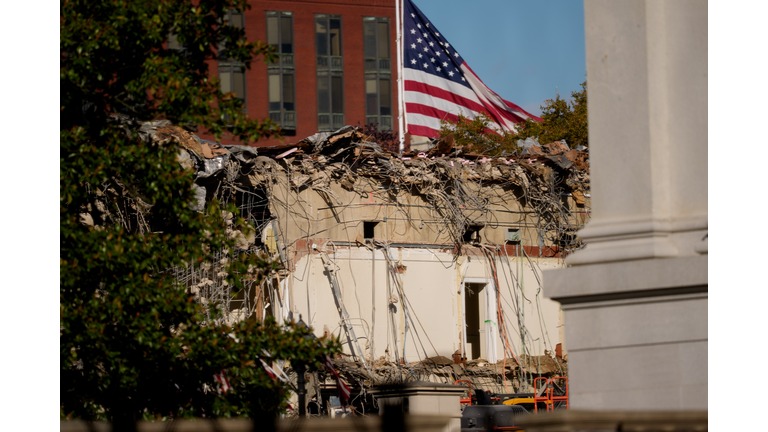 White House East Room Demolition Begins For Trump Ballroom Construction
