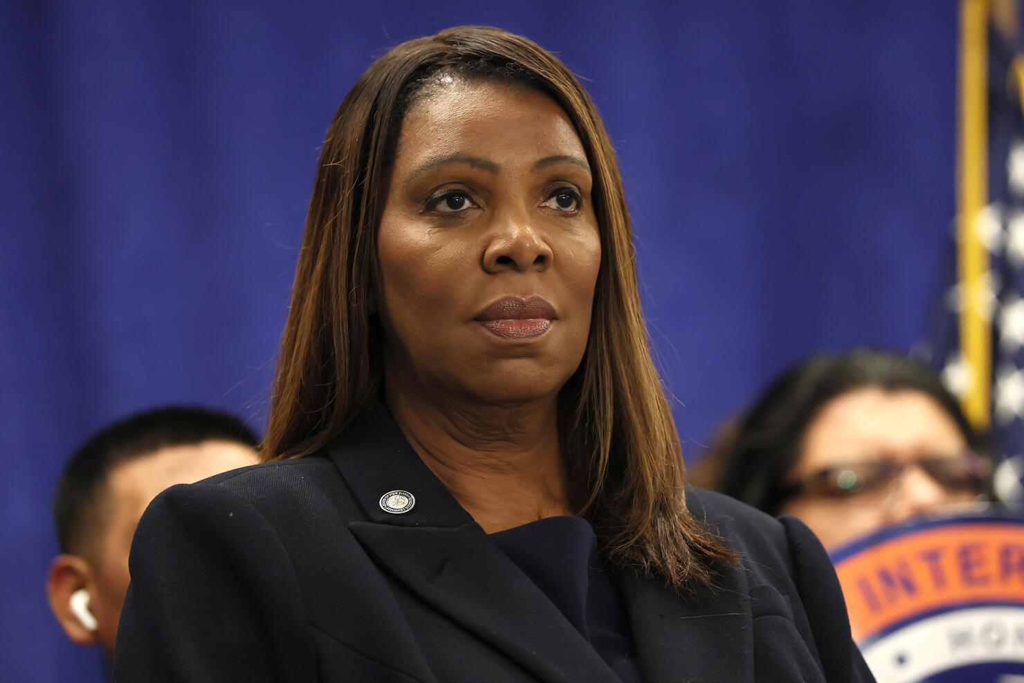 New York Attorney General Letitia James Makes Labor Announcement During Press Conference
