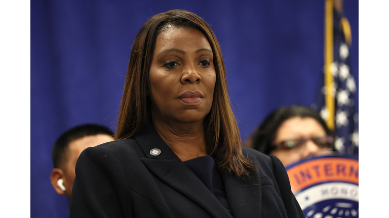 New York Attorney General Letitia James Makes Labor Announcement During Press Conference
