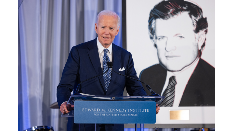 Former President Joe Biden Receives Lifetime Achievement Award From Edward M. Kennedy Institute