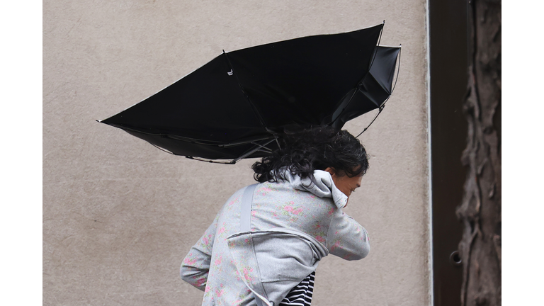 New York City Sees Potential Flash Flooding As Heavy Wind And Rain Batter The Region
