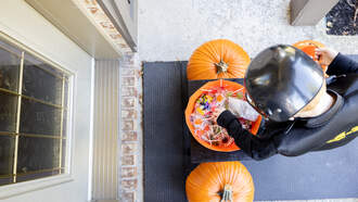 Kid Re-Stocks Empty Candy Bowl—Caught on Camera! 🍬
