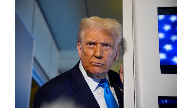 President Trump Departs Japan For Korea During Asia Trip