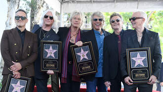 Paul and Al - The Ceremony of Def Leppard Getting a Hollywood Walk of Fame Star 