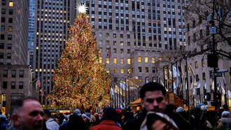 Rockefeller Christmas Tree Begins Its Journey To Manhattan