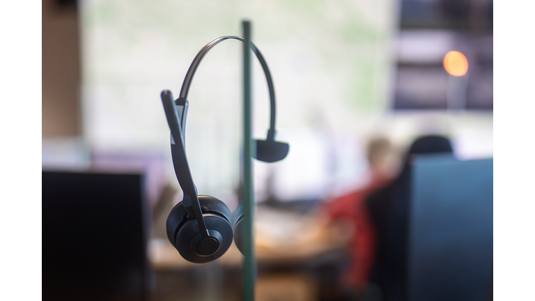 Headset at call center