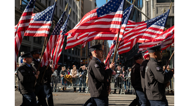 Annual Veterans Day Parade Marches Up New York's Fifth Avenue