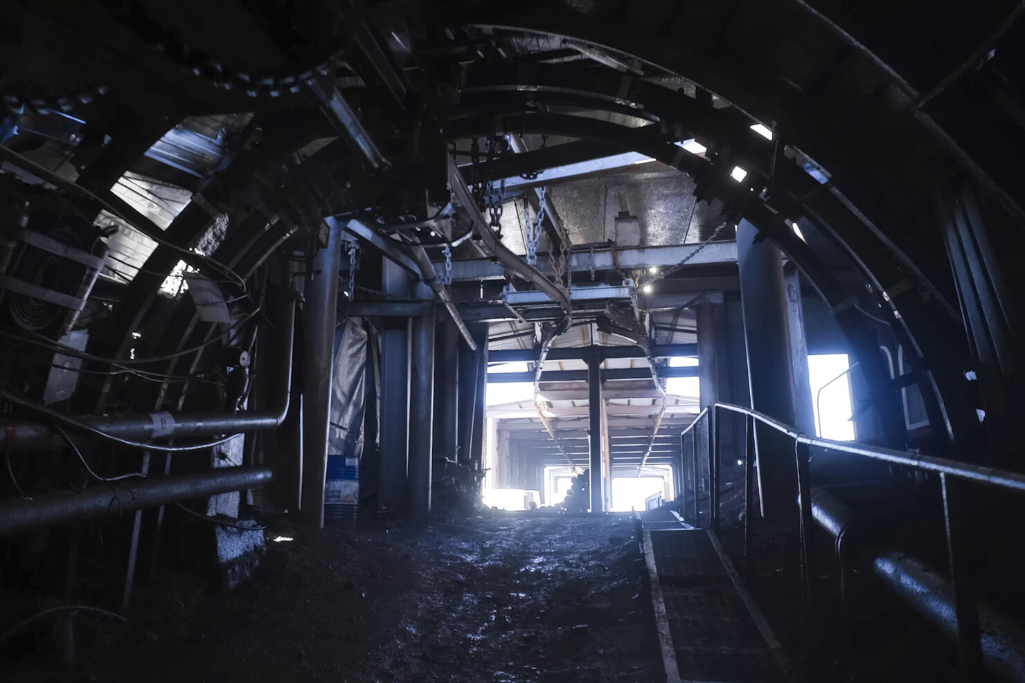 Exit from the coal mine, view from the inside