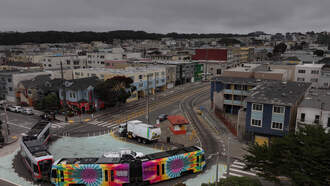 Train Operator Appears To Fall Asleep As Train Speeds Around Curve