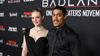 Elle Fanning and Dimitrius Schuster-Koloamatangi Comment on Learning Yautja