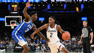 UConn Men hold off BYU 86-84 in Boston