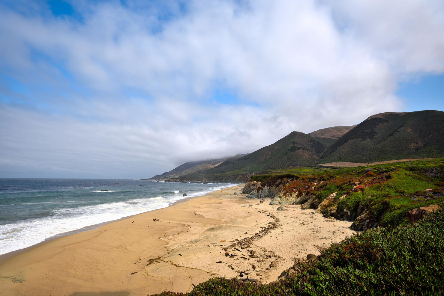 Beautiful Beach at Garrapata State Park - Pacific Coast Highway, California