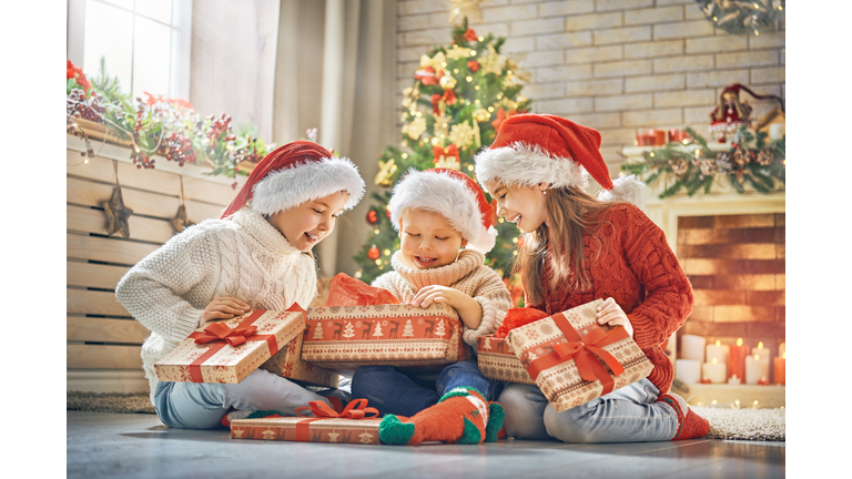 children at Christmas