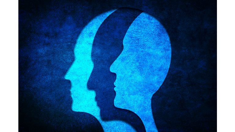 Mental health and problems with memory. Bipolar Disorder concept.