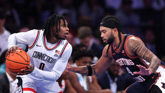 #5 UConn MBB shuts down #13 Illinois 74-61 at MSG 