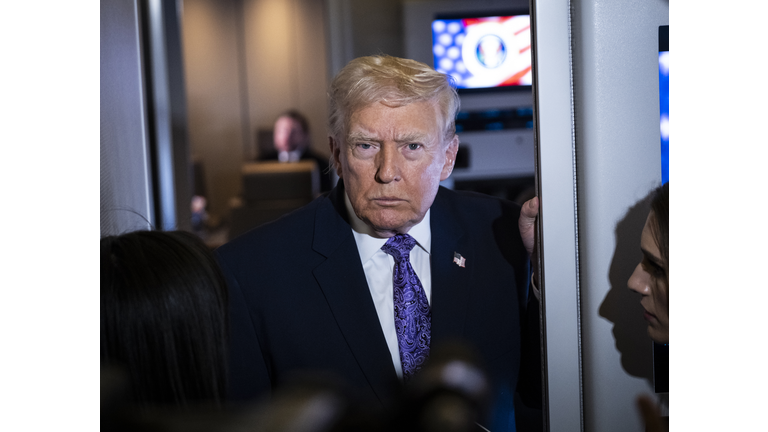 President Trump Returns To D.C. After Spending Thanksgiving Weekend In Florida