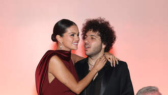 Selena Gomez And Benny Blanco Cozy Up At Laker's Game