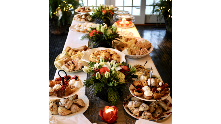 An afternoon Christmas tea party
