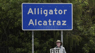 Alligator Alcatraz Art Installation On Display In Miami Beach