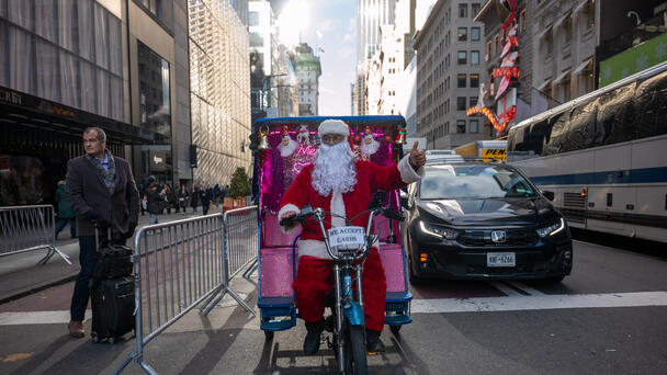 Rockefeller Center Christmas Tree Lit Up