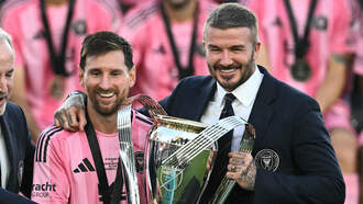 Lionel Messi Celebrates InterMiami's First MLS Cup Title